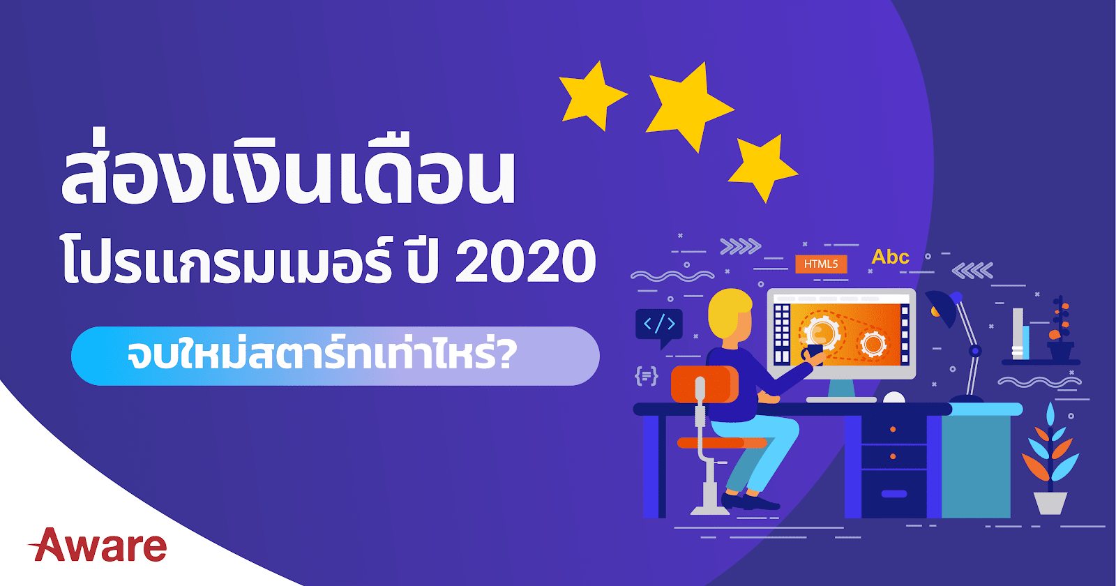 เงินเดือนโปรแกรมเมอร์ ปี 2020